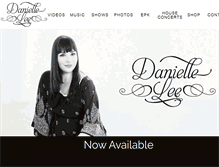 Tablet Screenshot of danielleleemusic.com